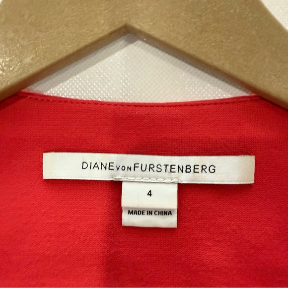 Diane von Furstenburg Women’s Red Takara Dress - Picture 9 of 9